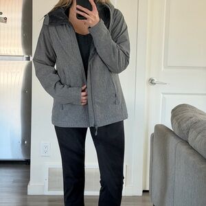 Kirkland Signature woman Hooded Zip Jacket - Heather Gray